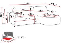Branrel 3-sits Soffa med divan