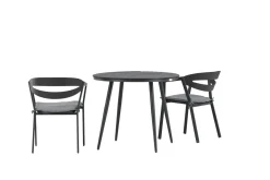 Break Cafégrupp Rund 90 cm + 2 Slit Matstol