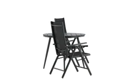 Break Caféset Rund Ø90 cm + 2 Break Positionsstol