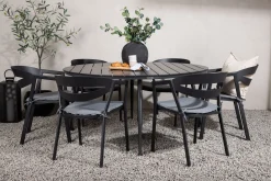 Break Matgrupp Utomhus Rund 150 cm + 6 Slit Matstol