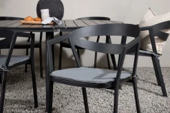 Break Matgrupp Utomhus Rund 150 cm + 6 Slit Matstol
