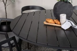 Break Matgrupp Utomhus Rund 150 cm + 6 Slit Matstol