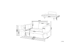 Brekke Bäddsoffa 150 cm