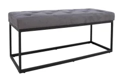 Brigite Bänk 100x35x47 cm Grå