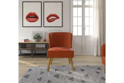 Brittany Fåtölj Linneorange
