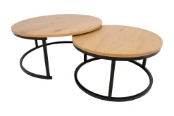 Britu Satsbord 2 st Natur/Svart