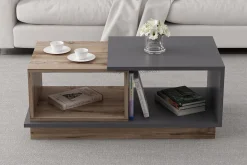Broceni Soffbord 90 cm med Förvaring Hyllor
