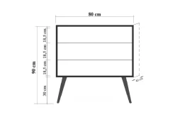 Brokind Byrå 90 cm