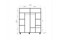 Brokind Garderob 180 cm