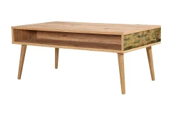 Brokind Soffbord 110 cm med Förvaring Hylla Träd