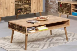 Brokind Soffbord 110 cm med Förvaring Hylla Oklahoma