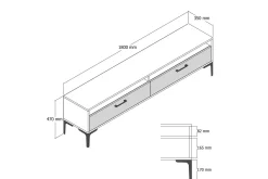 Brutorp Tv-bänk 180 cm
