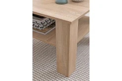 Bulanda Soffbord 60 cm med Förvaring Hylla