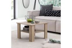 Bulanda Soffbord 60 cm med Förvaring Hylla