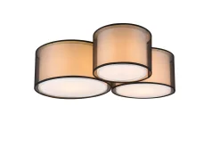Burton Plafond 3L E27 mattsvart