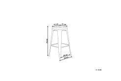 Cabrillo Barstol 44 cm