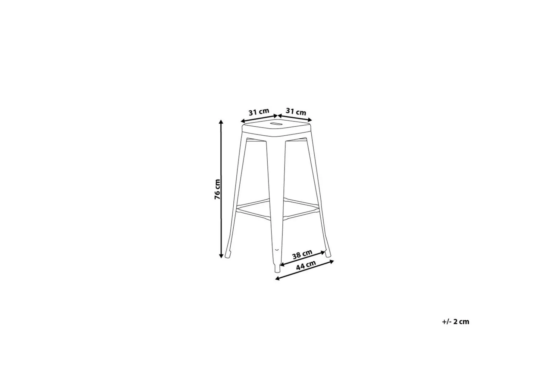 Cabrillo Barstol 42 cm