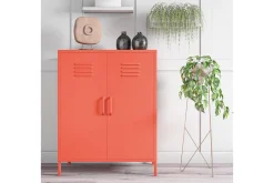Cache Förvaringsskåp 80x40 cm 2 Dörrar Orange