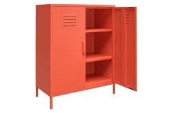 Cache Förvaringsskåp 80x40 cm 2 Dörrar Orange