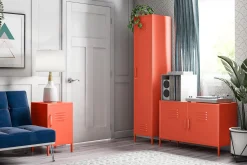 Cache Förvaringsskåp 80x40 cm 2 Dörrar Orange