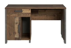Cadle Skrivbord 127 cm med Förvaring Låda + Skåp