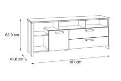 Cadle TV-Bänk 161 cm