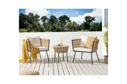 Cafeset Gargano Ljusbeige/naturlig