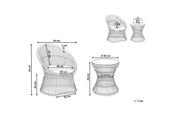Cafeset Mesyna Beige/grå