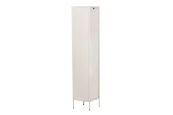 Cali Smalt Vitrinskåp 35 cm djup 37 cm bred 180 cm hög Ljust Stål