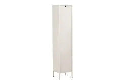 Cali Smalt Vitrinskåp 35 cm djup 37 cm bred 180 cm hög Ljust Stål