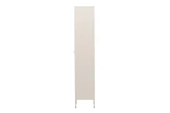 Cali Smalt Vitrinskåp 35 cm djup 37 cm bred 180 cm hög Ljust Stål