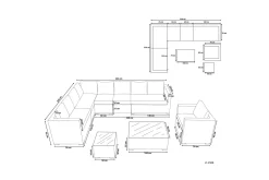 Calizza Loungegrupp Utomhus Konstrotting