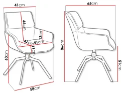 Calrosen Kontorsstol 2-pack