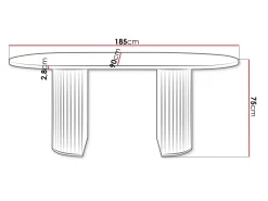 Calvion Matbord oval 185 cm