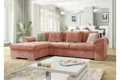 Camior 3-sits Hörnbäddsoffa Pink