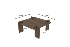 Campwell Soffbord 90 cm Kvadratisk