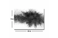 Canvastavla - Abstrakt explosion av svart bläck