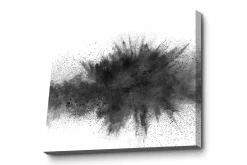 Canvastavla - Abstrakt explosion av svart bläck
