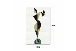 Canvastavla - Abstrakt figur i geometriska former