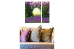 Canvastavla Floral 3-pack Flerfärgad
