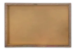 Canvastavla 70x100 cm - Abstrakt konstverk med flödande former och guldinslag