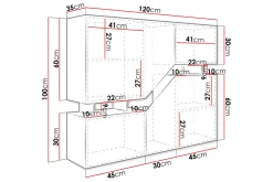 Carbost Highboard White