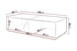 Carbost Soffbord 60 cm White