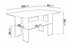 Carnew Soffbord 60 cm Black
