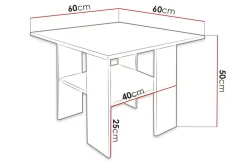Carnew Soffbord 60 cm White