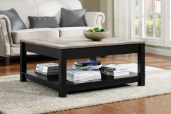 Carver Soffbord 90 cm Svart
