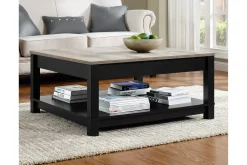 Carver Soffbord 90 cm Svart
