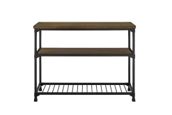 Cassy Konsollbord 121,9 cm Svart/Mörkbrun
