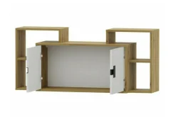 Castlebay Highboard Grey High Gloss