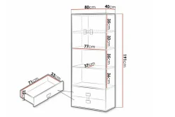 Castlebay Highboard White